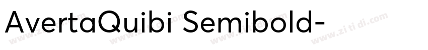 AvertaQuibi Semibold字体转换